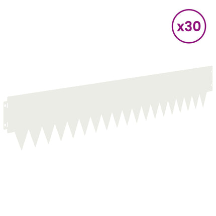 Plænekant 30 pcs 103 x 20 cm metal Hvid