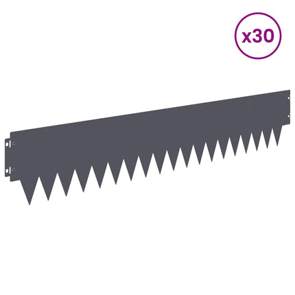 Plænekant 30 pcs 103 x 20 cm metal Antracit