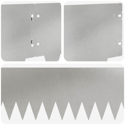 Plænekant 20 pcs 103 x 20 cm metal Sølv