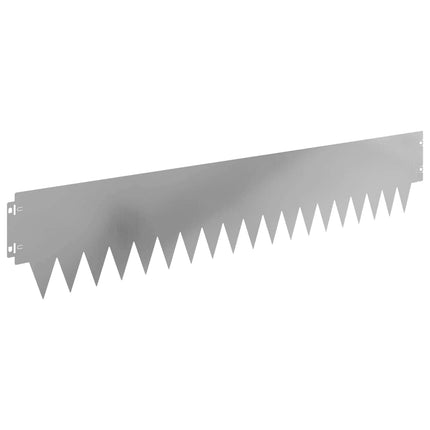 Plænekant 10 pcs 103 x 20 cm metal Sølv