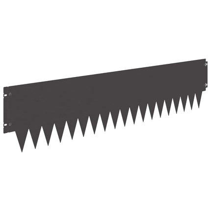 Plænekant 10 pcs 103 x 25 cm metal Sort