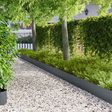 Plænekant 20 pcs 103 x 25 cm metal Antracit