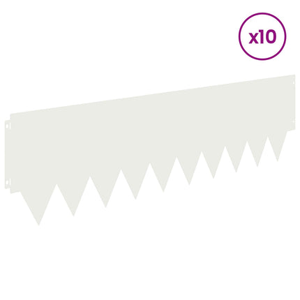Plænekant 10 pcs 103 x 30 cm metal Hvid