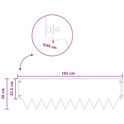 Plænekant 10 pcs metal