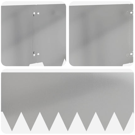 Plænekant 10 pcs 103 x 30 cm metal Sølv