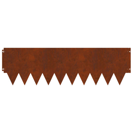 Plænekant 20 pcs 103 x 30 cm metal Rusten