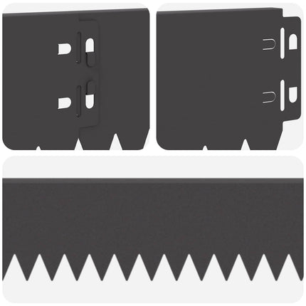 Plænekant 50 pcs 103 x 10 cm Stål Sort