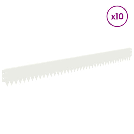 Plænekant 10 pcs 103 x 10 cm Stål Hvid