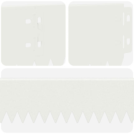 Plænekant 20 pcs 103 x 10 cm Stål Hvid
