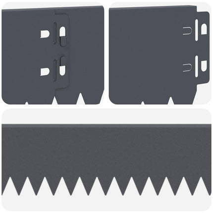 Plænekant 10 pcs 103 x 10 cm Stål Antracit