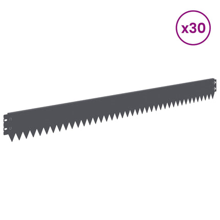 Plænekant 30 pcs 103 x 10 cm Stål Antracit