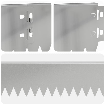 Plænekant 30 pcs 103 x 10 cm Stål Sølv
