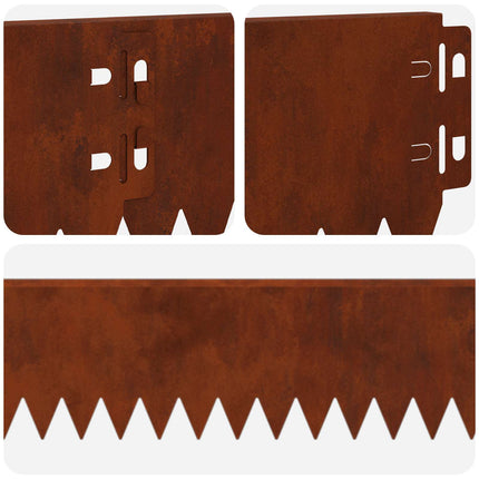 Plænekant 10 pcs 103 x 10 cm Stål Rusten