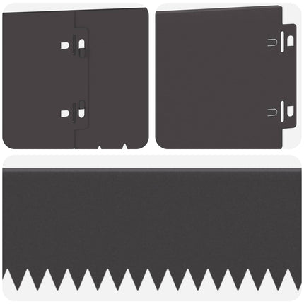 Plænekant 10 pcs 103 x 15 cm Stål Sort