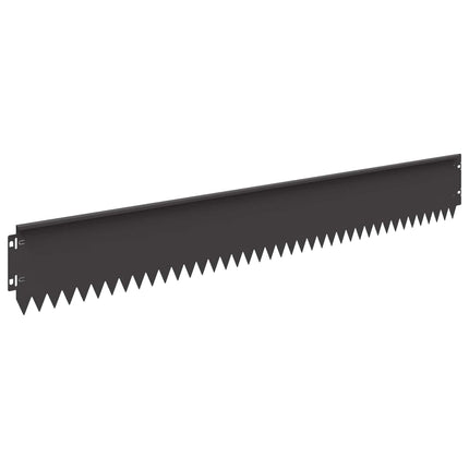 Plænekant 30 pcs 103 x 15 cm Stål Sort