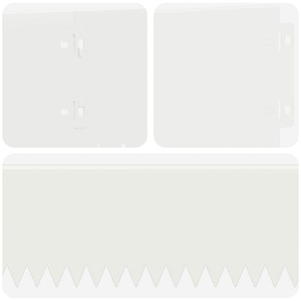 Plænekant 30 pcs 103 x 15 cm Stål Hvid