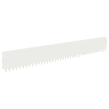 Plænekant 30 pcs 103 x 15 cm Stål Hvid