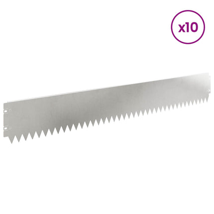 Plænekant 10 pcs 103 x 15 cm Stål Sølv