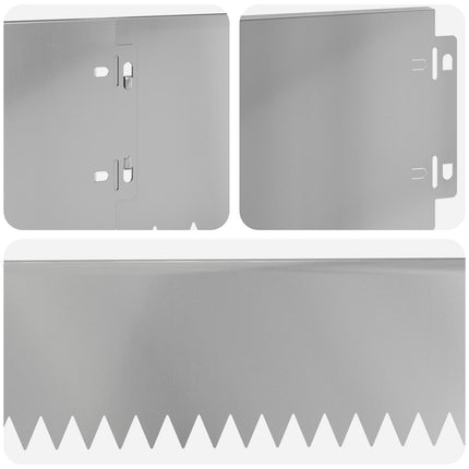 Plænekant 30 pcs 103 x 15 cm Stål Sølv