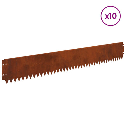 Plænekant 10 pcs 103 x 15 cm Stål Rusten