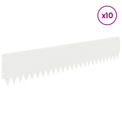 Plænekant 10 pcs 103 x 20 cm Stål Hvid