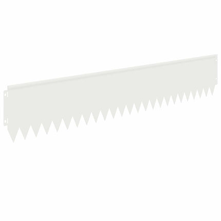 Plænekant 20 pcs 103 x 20 cm Stål Hvid