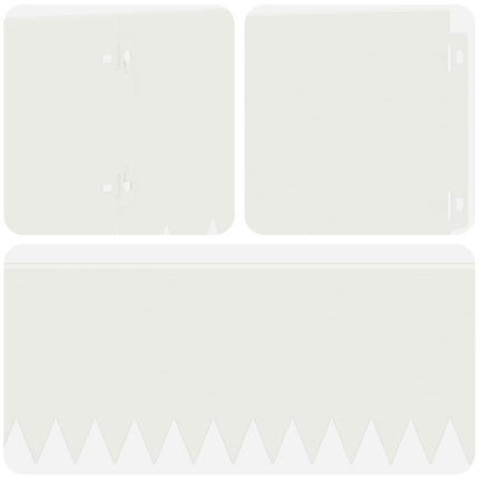 Plænekant 30 pcs 103 x 20 cm Stål Hvid