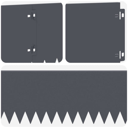 Plænekant 20 pcs 103 x 20 cm Stål Antracit