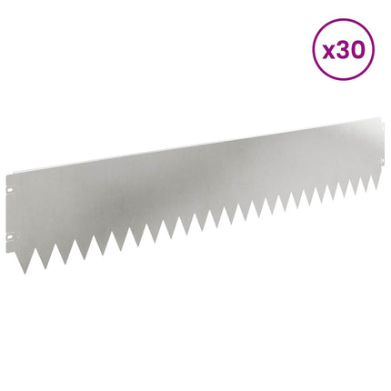 Plænekant 30 pcs 103 x 20 cm Stål Sølv