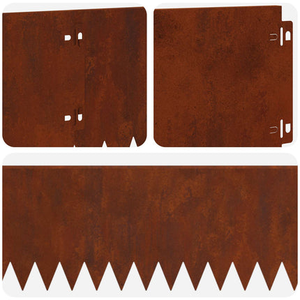 Plænekant 30 pcs 103 x 20 cm Stål Rusten
