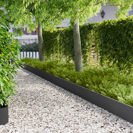 Plænekant 10 pcs 103 x 25 cm Stål Sort