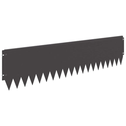 Plænekant 20 pcs 103 x 25 cm Stål Sort