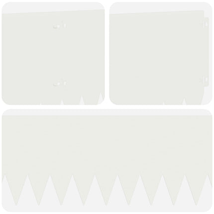 Plænekant 20 pcs 103 x 25 cm Stål Hvid