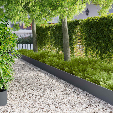 Plænekant 10 pcs 103 x 25 cm Stål Antracit