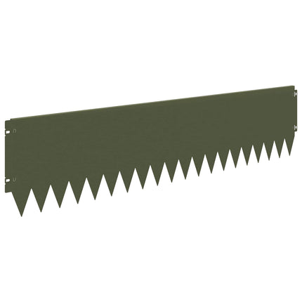 Plænekant 10 pcs 103 x 25 cm Stål Olivengrøn