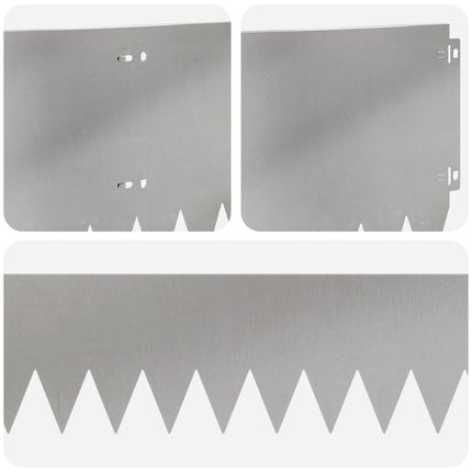 Plænekant 10 pcs 103 x 25 cm Stål Sølv