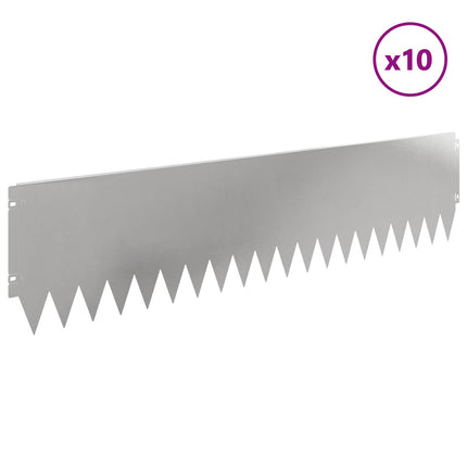 Plænekant 10 pcs 103 x 25 cm Stål Sølv