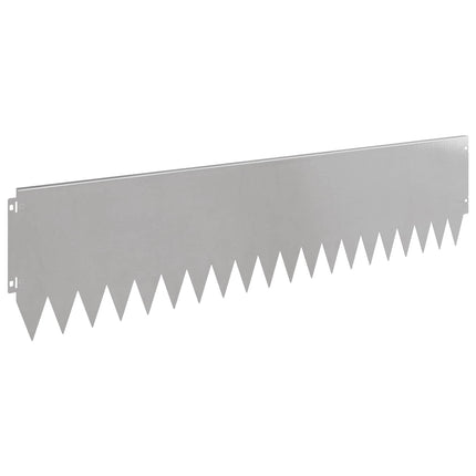 Plænekant 20 stk. 103 x 25 cm Stål Sølv