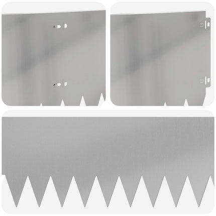 Plænekant 10 pcs 103 x 25 cm Stål Sølv