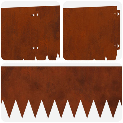 Plænekant 20 pcs 103 x 25 cm Stål Rusten
