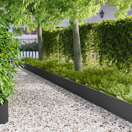 Plænekant 10 pcs 103 x 30 cm Stål Sort