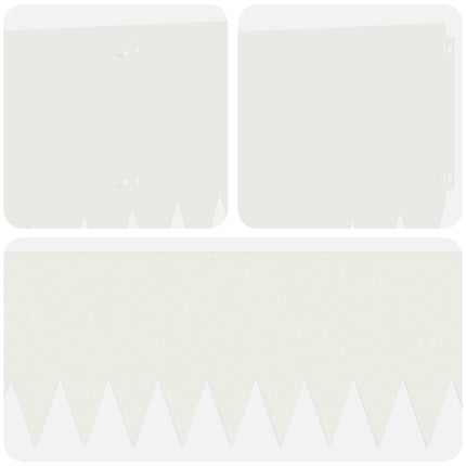 Plænekant 20 pcs 103 x 30 cm Stål Hvid