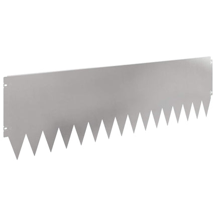 Plænekant 10 pcs 103 x 30 cm Stål Sølv