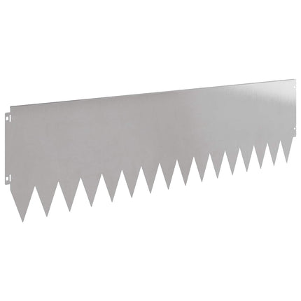 Plænekant 10 pcs 103 x 30 cm Stål Sølv