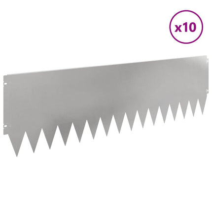 Plænekant 10 pcs 103 x 30 cm Stål Sølv