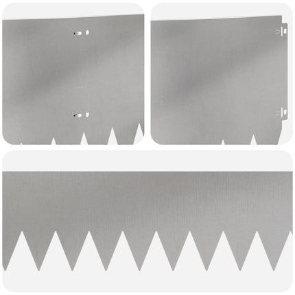 Plænekant 20 pcs 103 x 30 cm Stål Sølv
