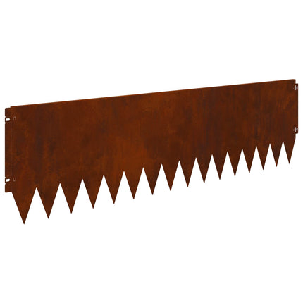 Plænekant 20 pcs 103 x 30 cm Stål Rusten