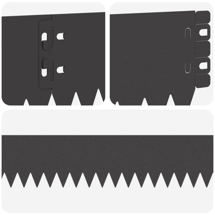 Plænekant 10 pcs 103 x 10 cm Stål Sort