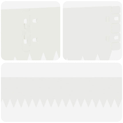 Plænekant 10 pcs 103 x 10 cm Stål Hvid
