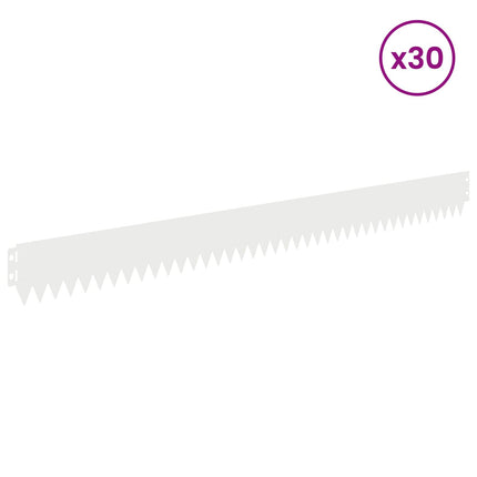 Plænekant 30 pcs 103 x 10 cm Stål Hvid